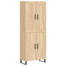 Hoge kast 69,5x34x180 cm bewerkt hout sonoma eikenkleurig