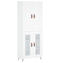 Hoge Kast 69,5X34X180 Cm Bewerkt Hout Wit