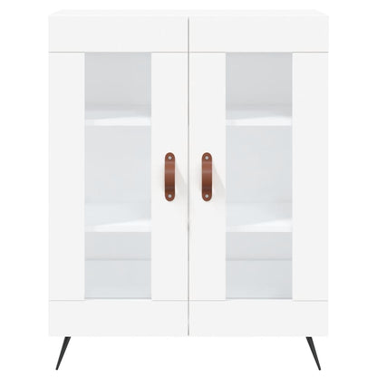Hoge Kast 69,5X34X180 Cm Bewerkt Hout Wit