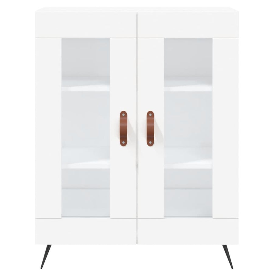 Hoge Kast 69,5X34X180 Cm Bewerkt Hout Wit