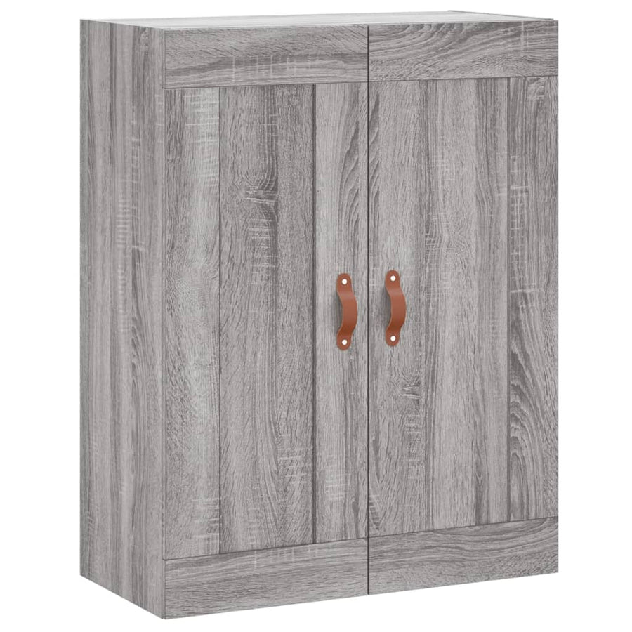 Hoge Kast 69,5X34X180 Cm Bewerkt Hout Grijs Sonoma Eikenkleurig