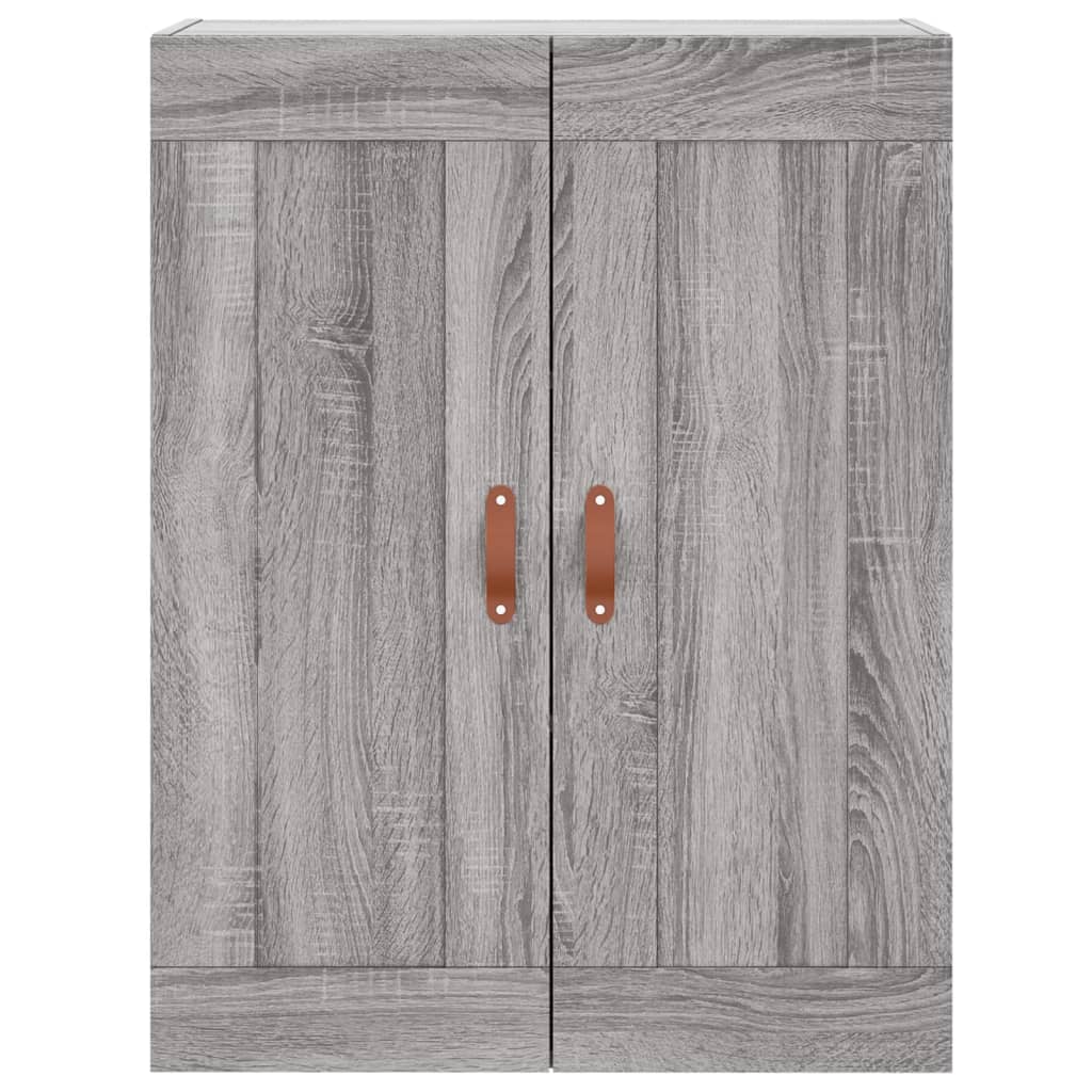 Hoge Kast 69,5X34X180 Cm Bewerkt Hout Grijs Sonoma Eikenkleurig