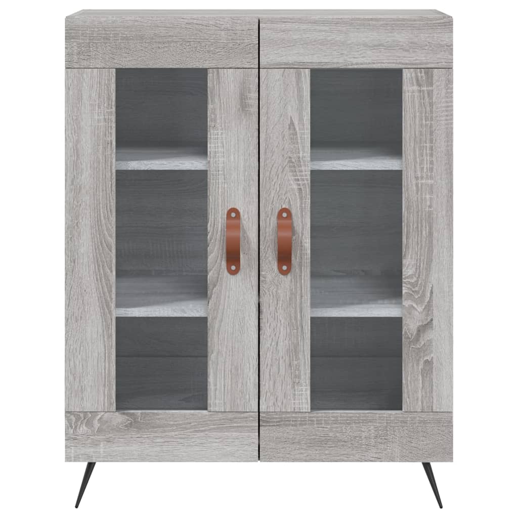 Hoge Kast 69,5X34X180 Cm Bewerkt Hout Grijs Sonoma Eikenkleurig