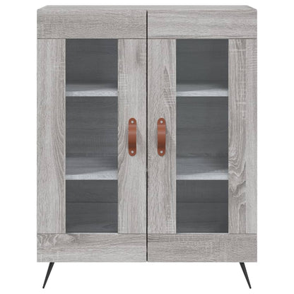 Hoge Kast 69,5X34X180 Cm Bewerkt Hout Grijs Sonoma Eikenkleurig