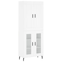 Hoge Kast 69,5X34X180 Cm Bewerkt Hout Wit