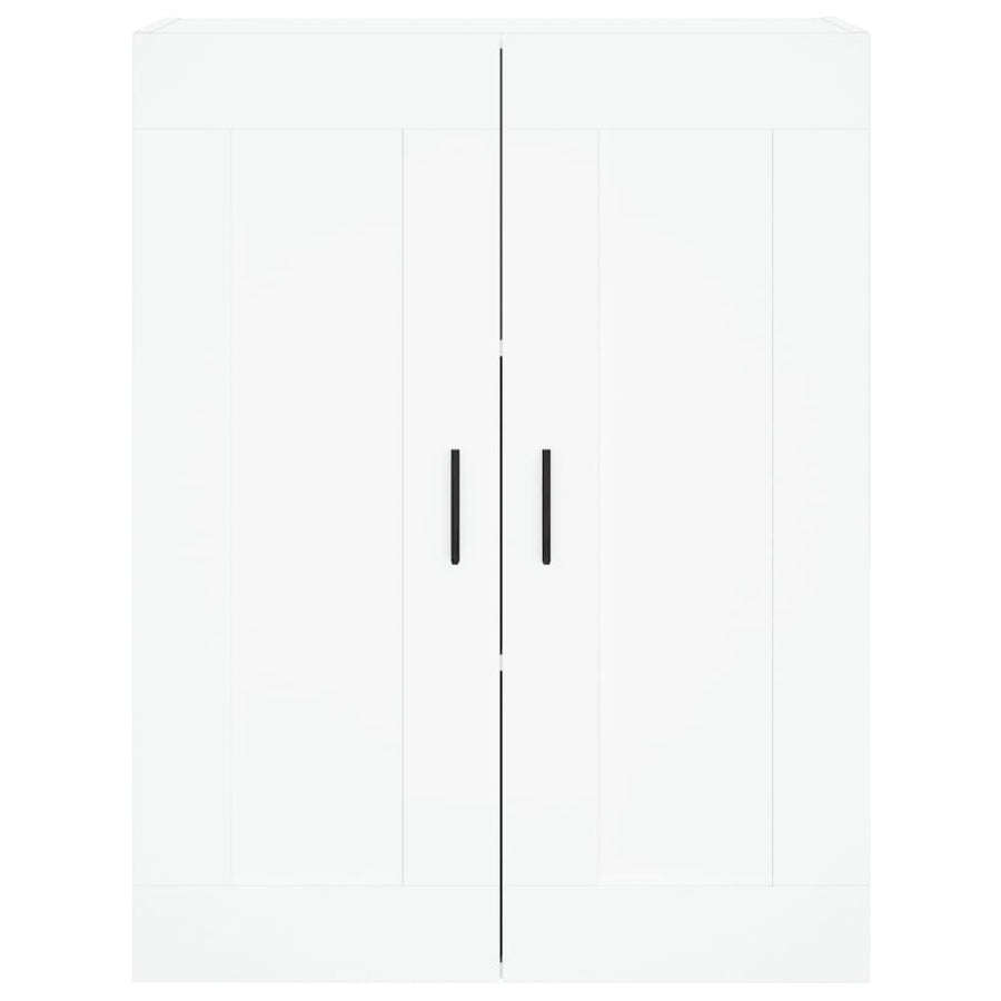 Hoge Kast 69,5X34X180 Cm Bewerkt Hout Wit