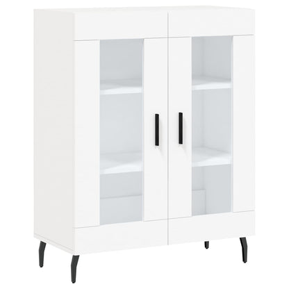 Hoge Kast 69,5X34X180 Cm Bewerkt Hout Wit