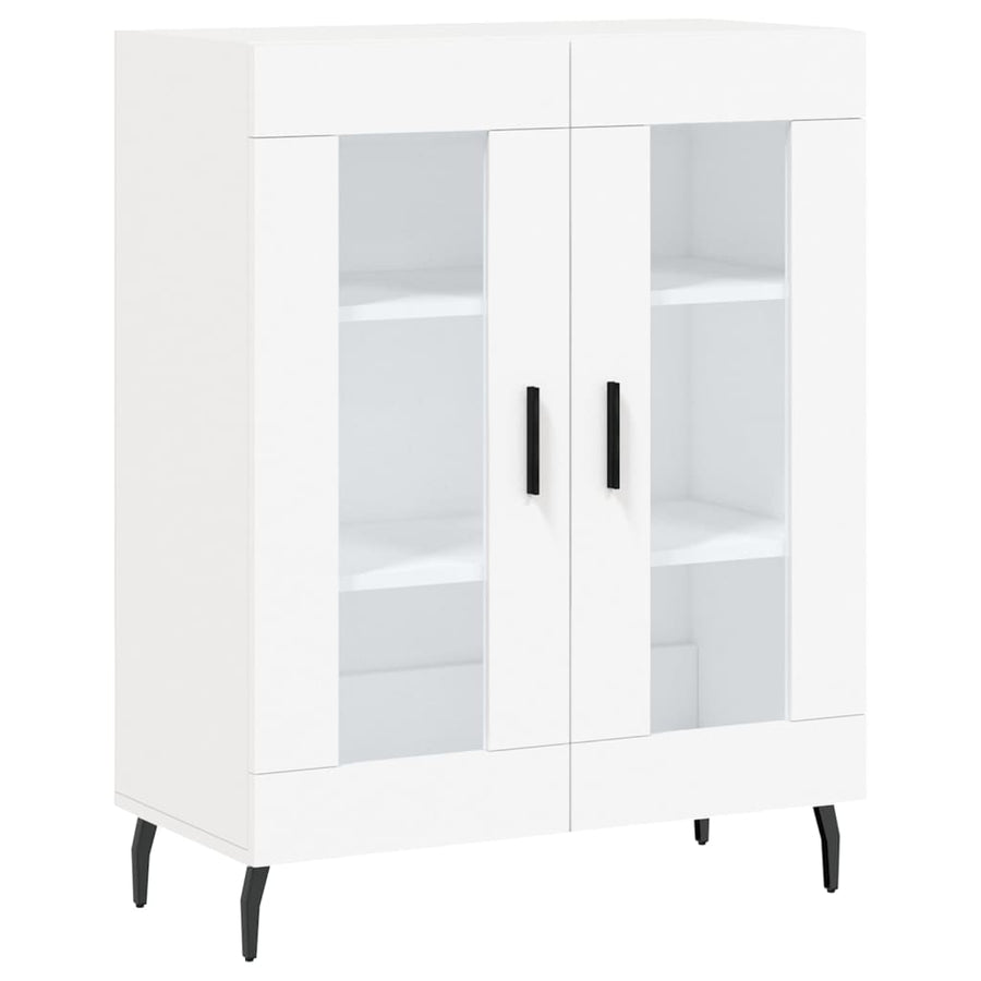 Hoge Kast 69,5X34X180 Cm Bewerkt Hout Wit