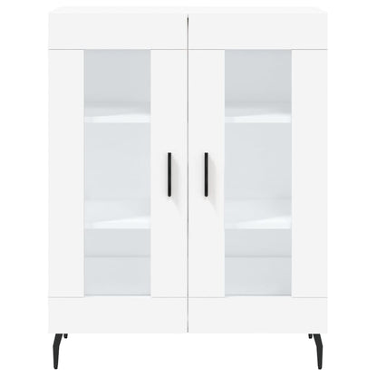 Hoge Kast 69,5X34X180 Cm Bewerkt Hout Wit