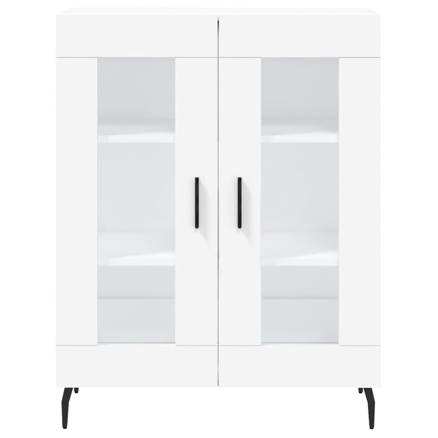 Hoge Kast 69,5X34X180 Cm Bewerkt Hout Wit