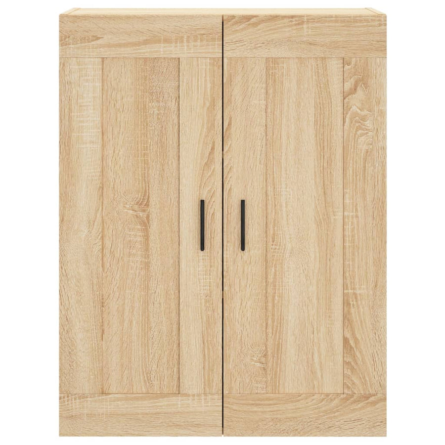 Hoge Kast 69,5X34X180 Cm Bewerkt Hout Kleurig Sonoma eiken