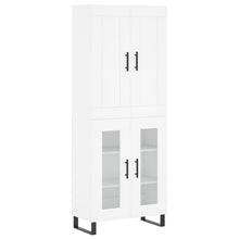Hoge Kast 69,5X34X180 Cm Bewerkt Hout Wit