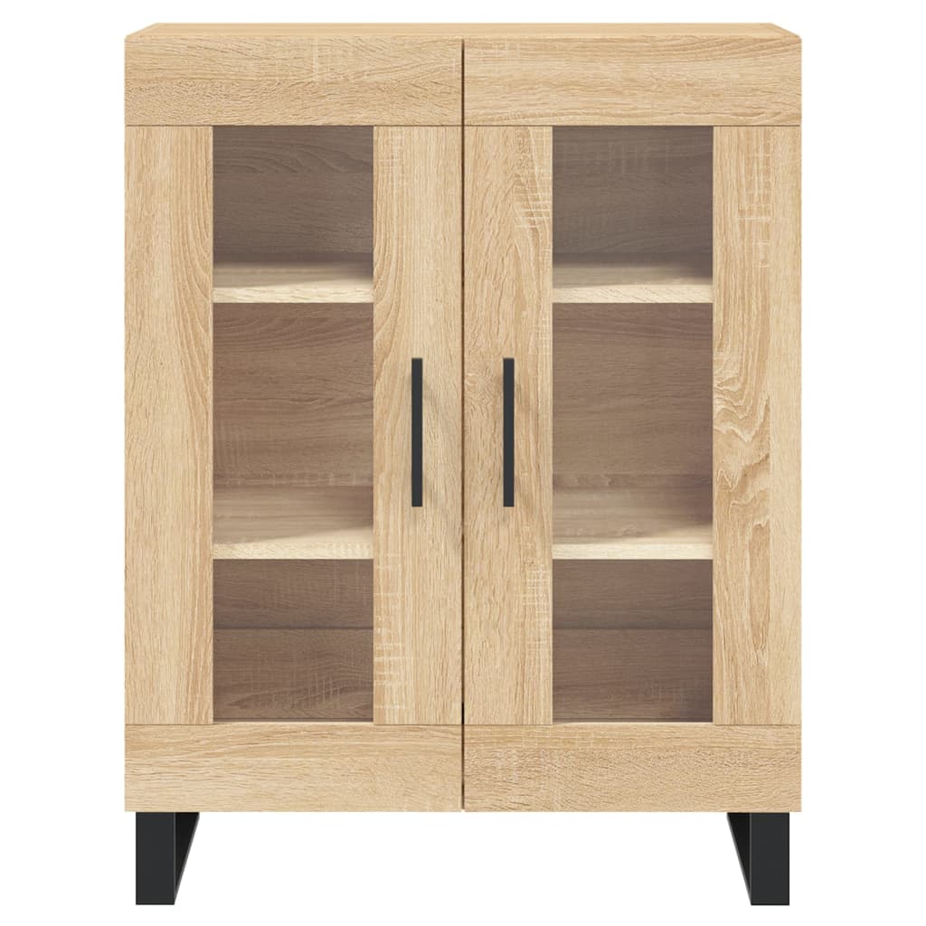 Hoge kast 69,5x34x180 cm bewerkt hout sonoma eikenkleurig
