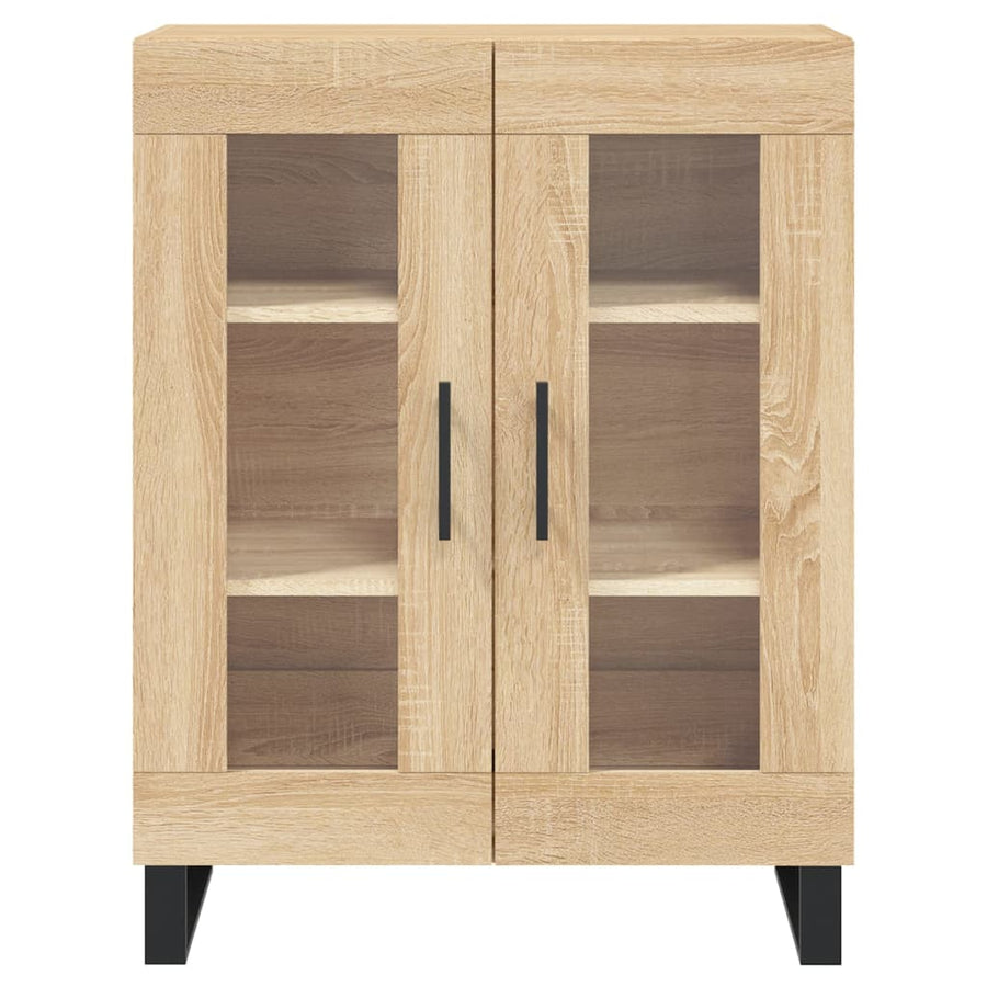 Hoge kast 69,5x34x180 cm bewerkt hout sonoma eikenkleurig
