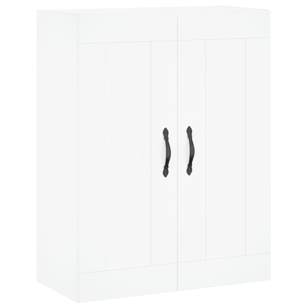 Hoge Kast 69,5X34X180 Cm Bewerkt Hout Wit