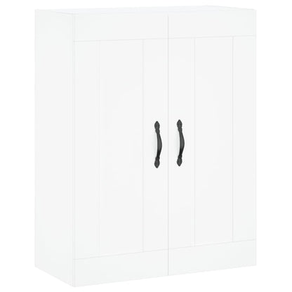 Hoge Kast 69,5X34X180 Cm Bewerkt Hout Wit
