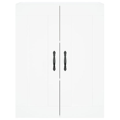 Hoge Kast 69,5X34X180 Cm Bewerkt Hout Wit