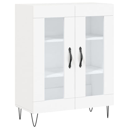Hoge Kast 69,5X34X180 Cm Bewerkt Hout Wit