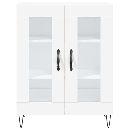 Hoge Kast 69,5X34X180 Cm Bewerkt Hout Wit