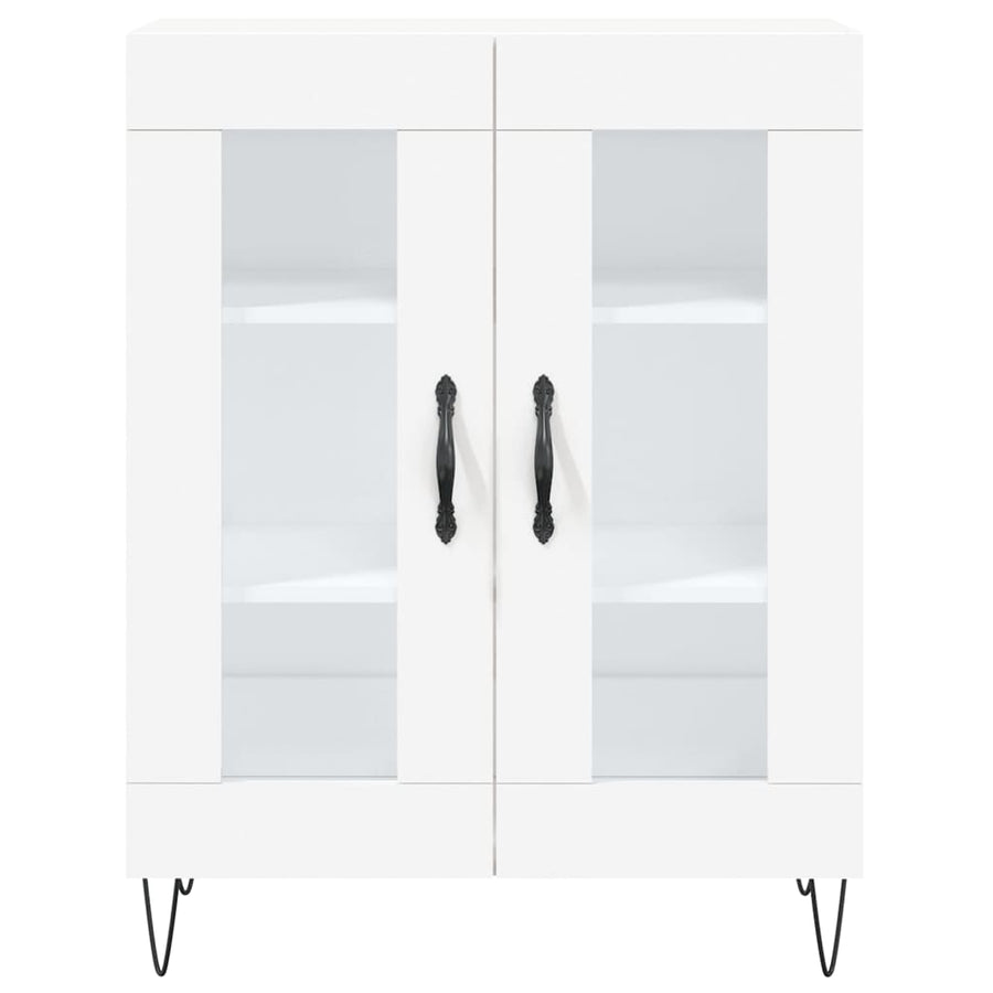 Hoge Kast 69,5X34X180 Cm Bewerkt Hout Wit