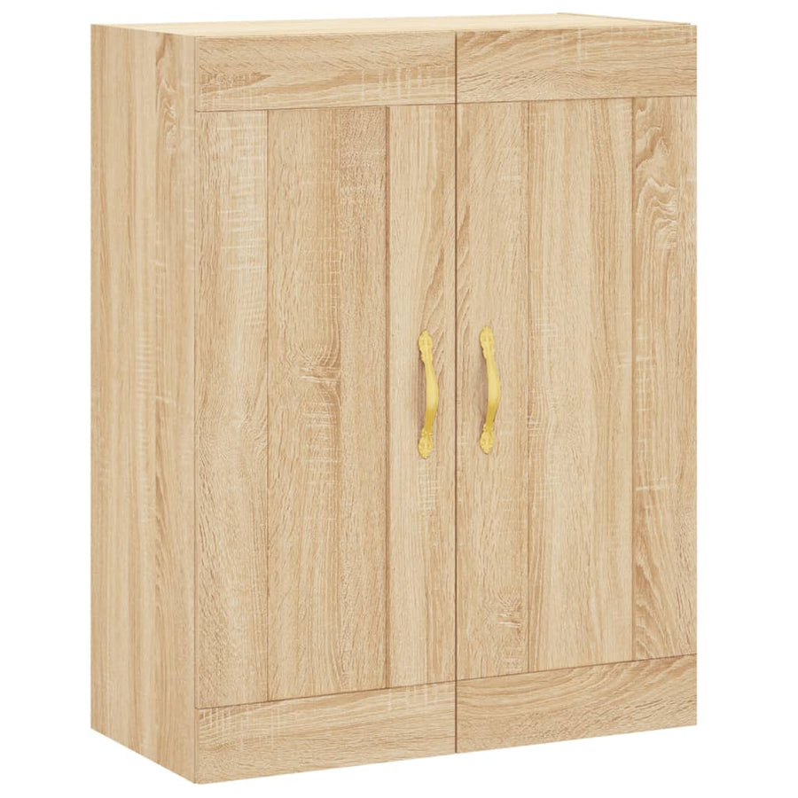 Hoge kast 69,5x34x180 cm bewerkt hout sonoma eikenkleurig
