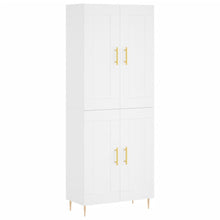 Hoge Kast 69,5X34X180 Cm Bewerkt Hout Wit