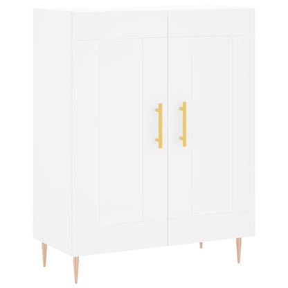 Hoge Kast 69,5X34X180 Cm Bewerkt Hout Wit