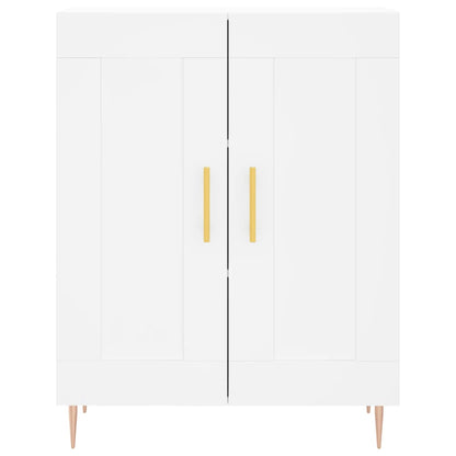 Hoge Kast 69,5X34X180 Cm Bewerkt Hout Wit