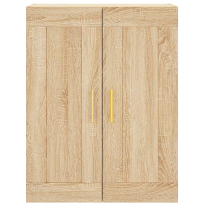 Hoge Kast 69,5X34X180 Cm Bewerkt Hout Kleurig Sonoma eiken