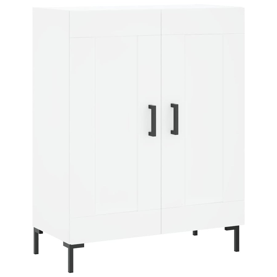 Hoge Kast 69,5X34X180 Cm Bewerkt Hout Wit