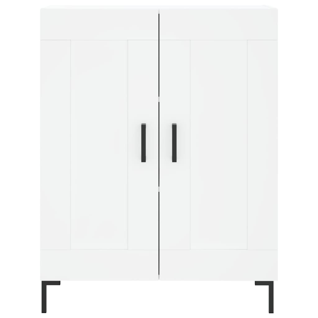 Hoge Kast 69,5X34X180 Cm Bewerkt Hout Wit