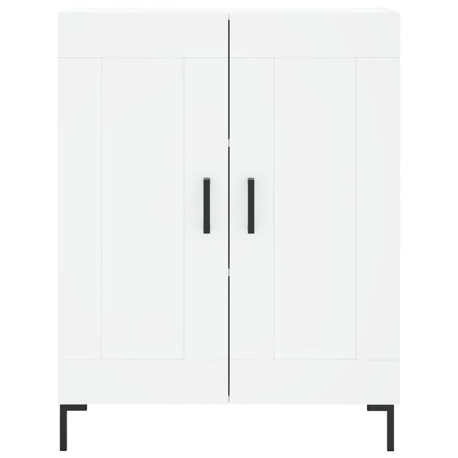 Hoge Kast 69,5X34X180 Cm Bewerkt Hout Wit