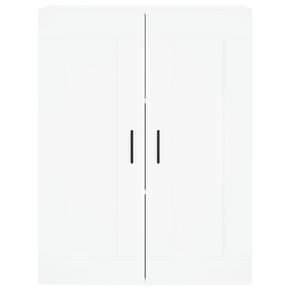 Hoge kast 69,5x34x180 cm bewerkt hout wit