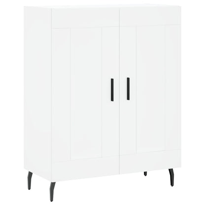 Hoge kast 69,5x34x180 cm bewerkt hout wit