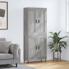 Hoge kast 69,5x34x180 cm grijs