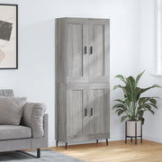 Hoge kast 69,5x34x180 cm grijs