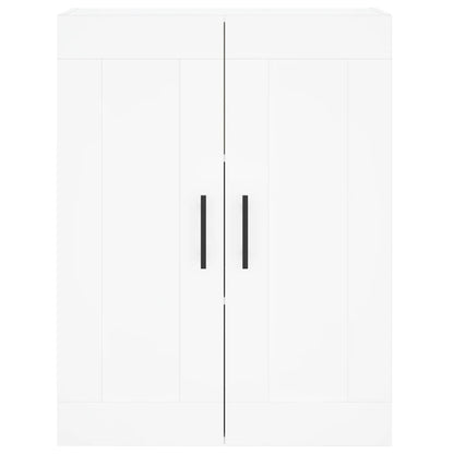 Hoge Kast 69,5X34X180 Cm Bewerkt Hout Wit