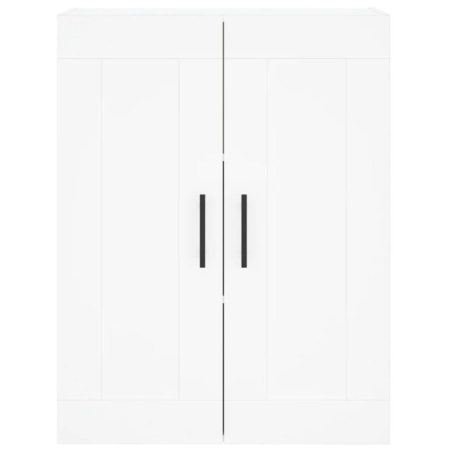 Hoge Kast 69,5X34X180 Cm Bewerkt Hout Wit