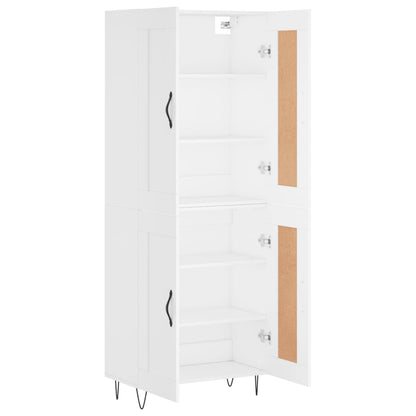 Hoge Kast 69,5X34X180 Cm Bewerkt Hout Wit