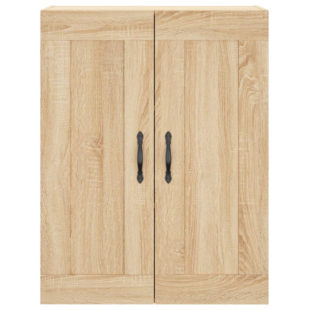 Hoge Kast 69,5X34X180 Cm Bewerkt Hout Kleurig Sonoma eiken