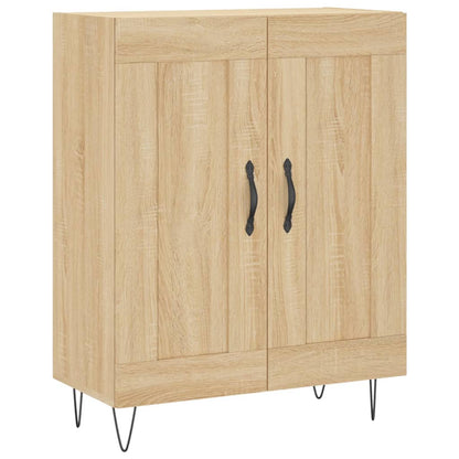 Hoge Kast 69,5X34X180 Cm Bewerkt Hout Kleurig Sonoma eiken