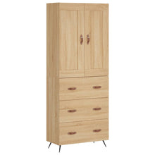 Hoge kast 69,5x34x180 cm bewerkt hout sonoma eikenkleurig