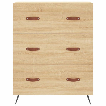 Hoge kast 69,5x34x180 cm bewerkt hout sonoma eikenkleurig