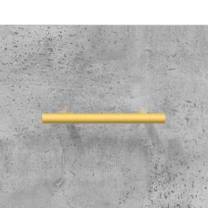 Hoge Kast 69,5X34X180 Cm Bewerkt Hout Betongrijs