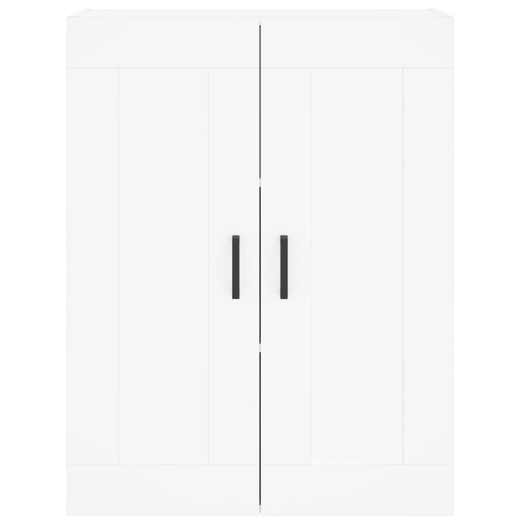 Hoge Kast 69,5X34X180 Cm Bewerkt Hout Wit