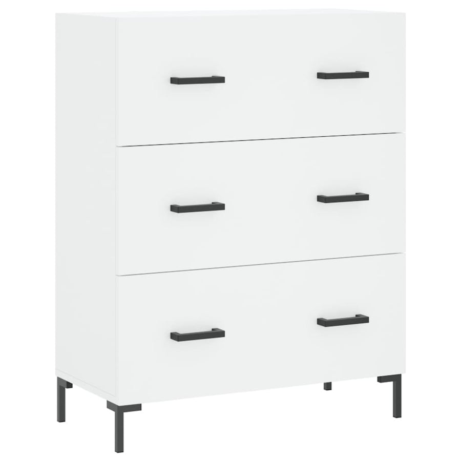 Hoge Kast 69,5X34X180 Cm Bewerkt Hout Wit