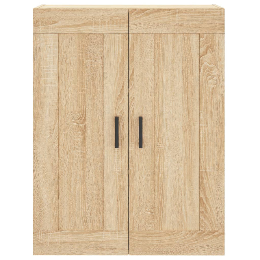 Hoge Kast 69,5X34X80 Cm Bewerkt Hout Kleurig Sonoma eiken 3 lades