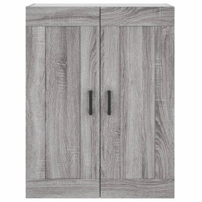 Hoge Kast 69,5X34X180 Cm Bewerkt Hout Grijs Sonoma Eikenkleurig
