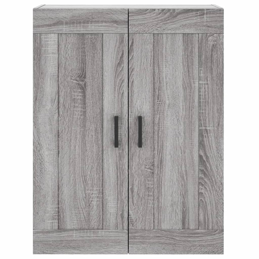 Hoge Kast 69,5X34X180 Cm Bewerkt Hout Grijs Sonoma Eikenkleurig