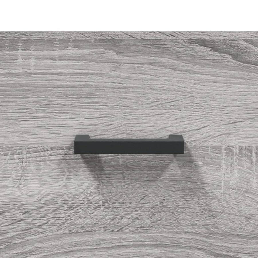Hoge Kast 69,5X34X180 Cm Bewerkt Hout Grijs Sonoma Eikenkleurig
